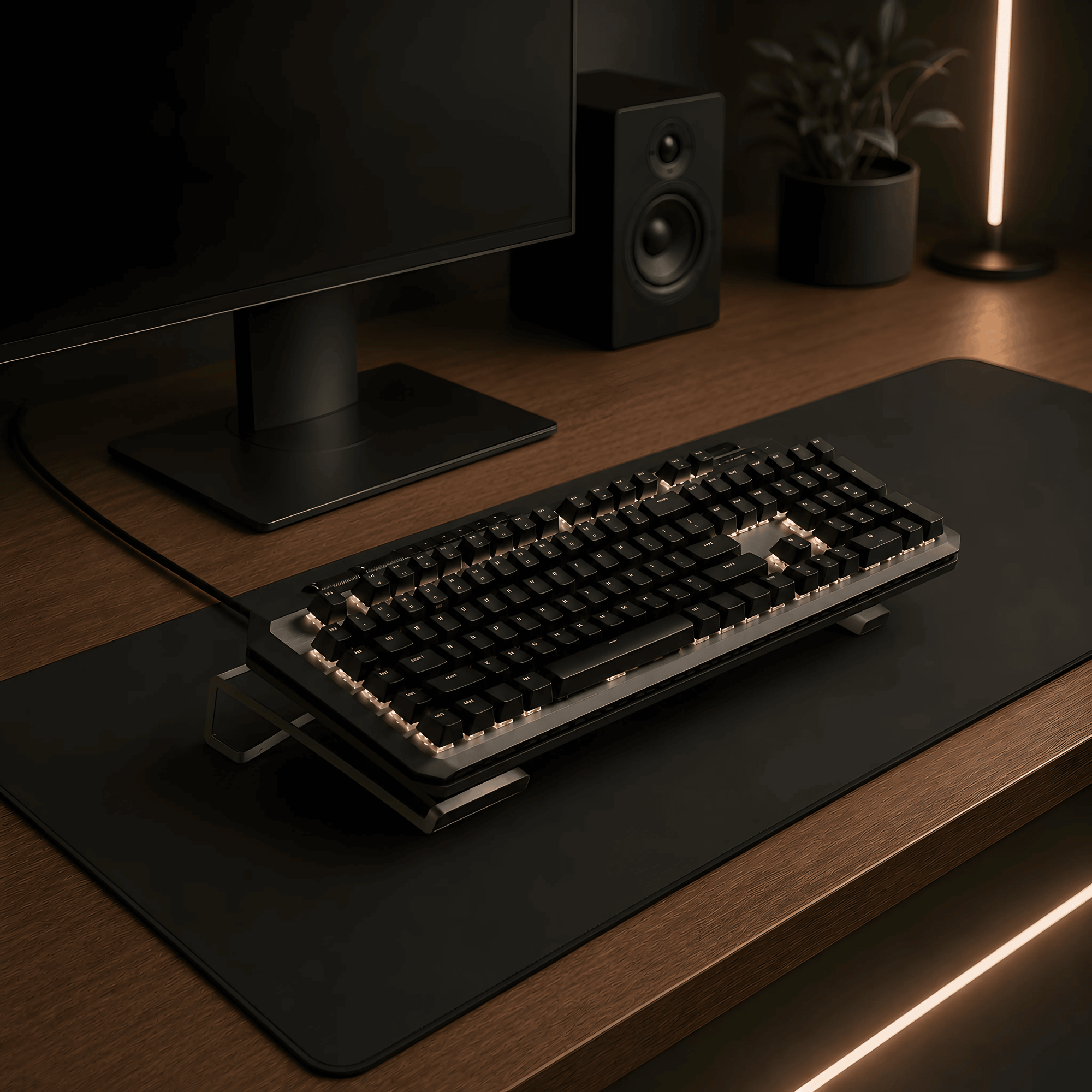Acrylic Keyboard Typing Stand — main product photo | Rekayro