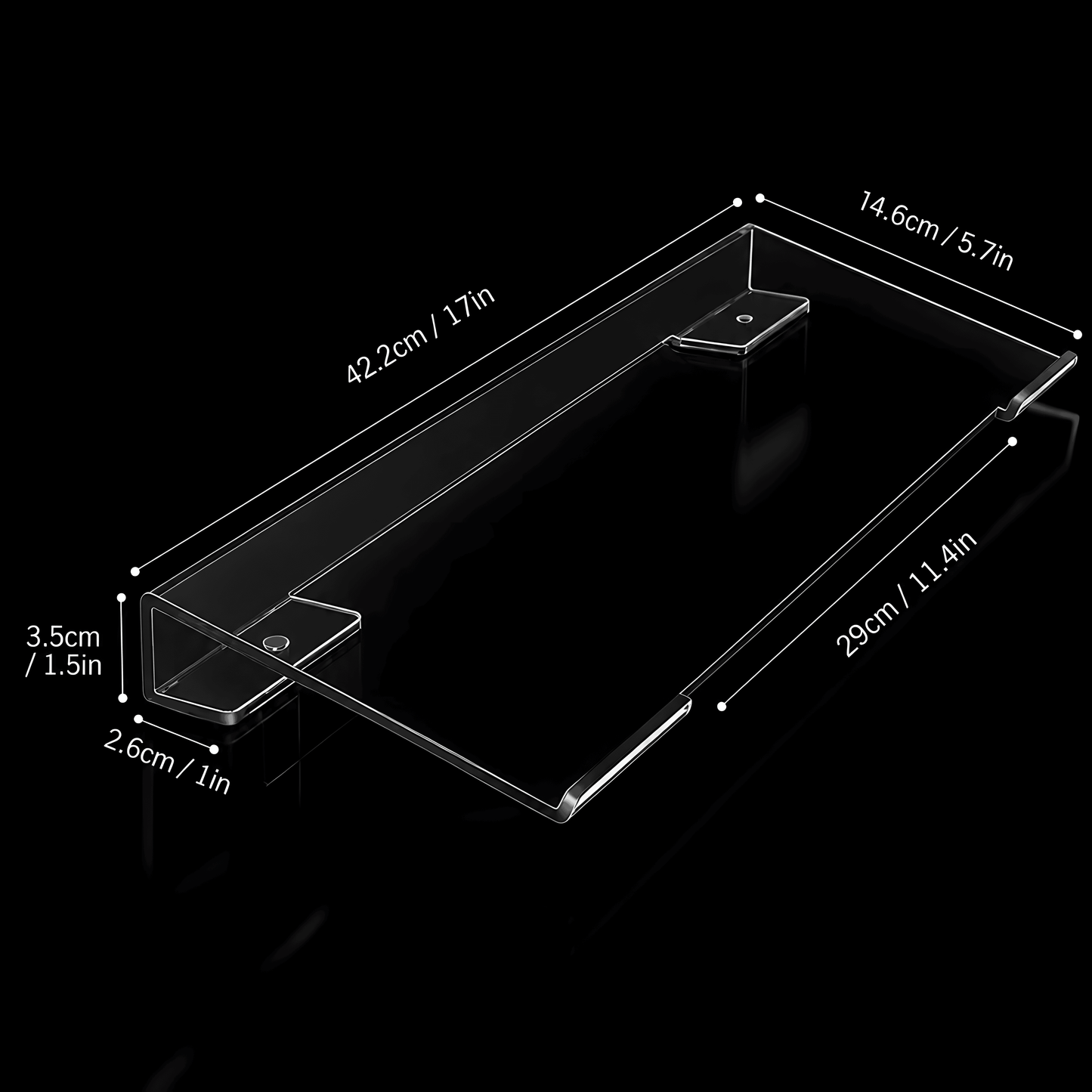 Acrylic Keyboard Typing Stand — product detail view | Rekayro