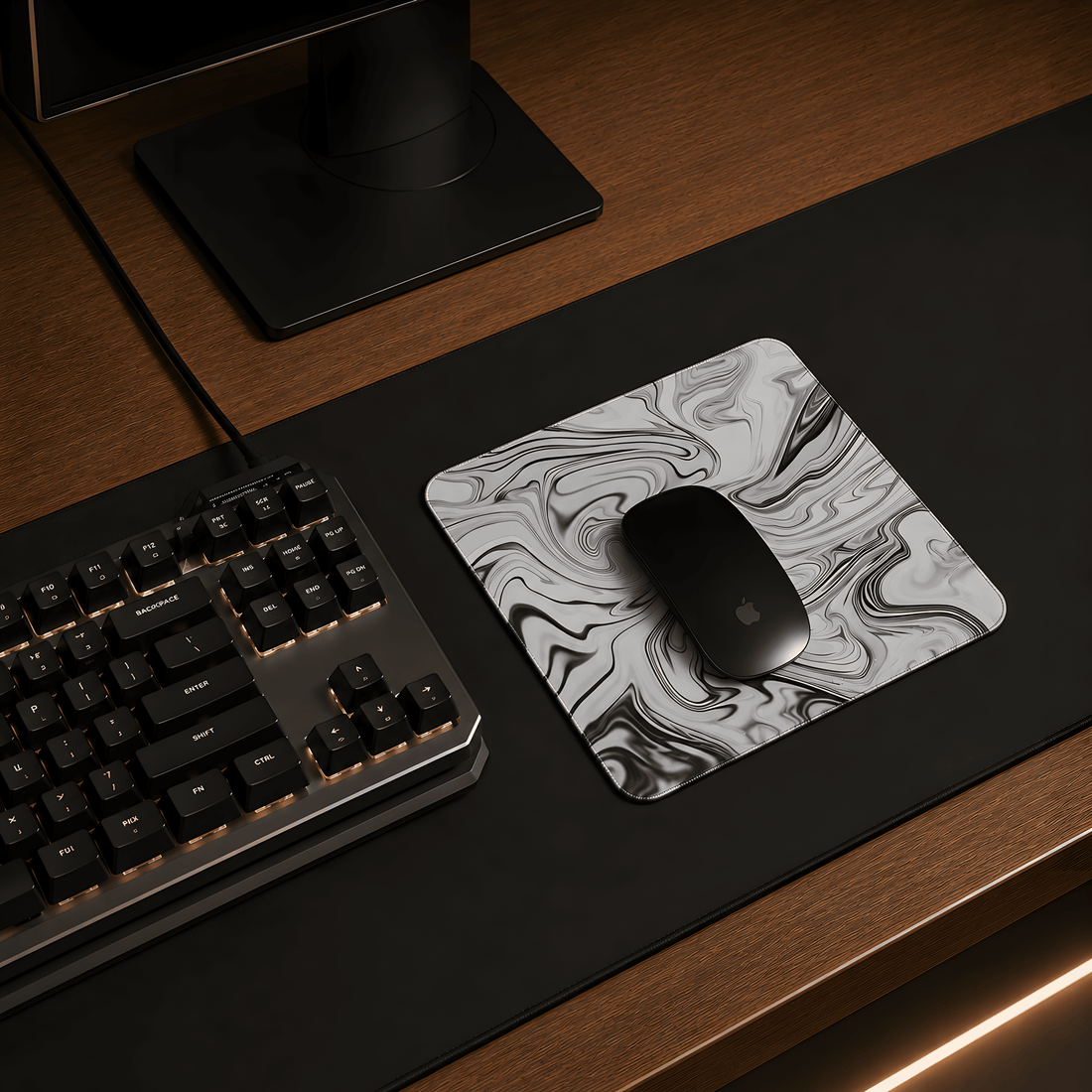 Large Desk Mouse Pad — lifestyle desk setup | Rekayro